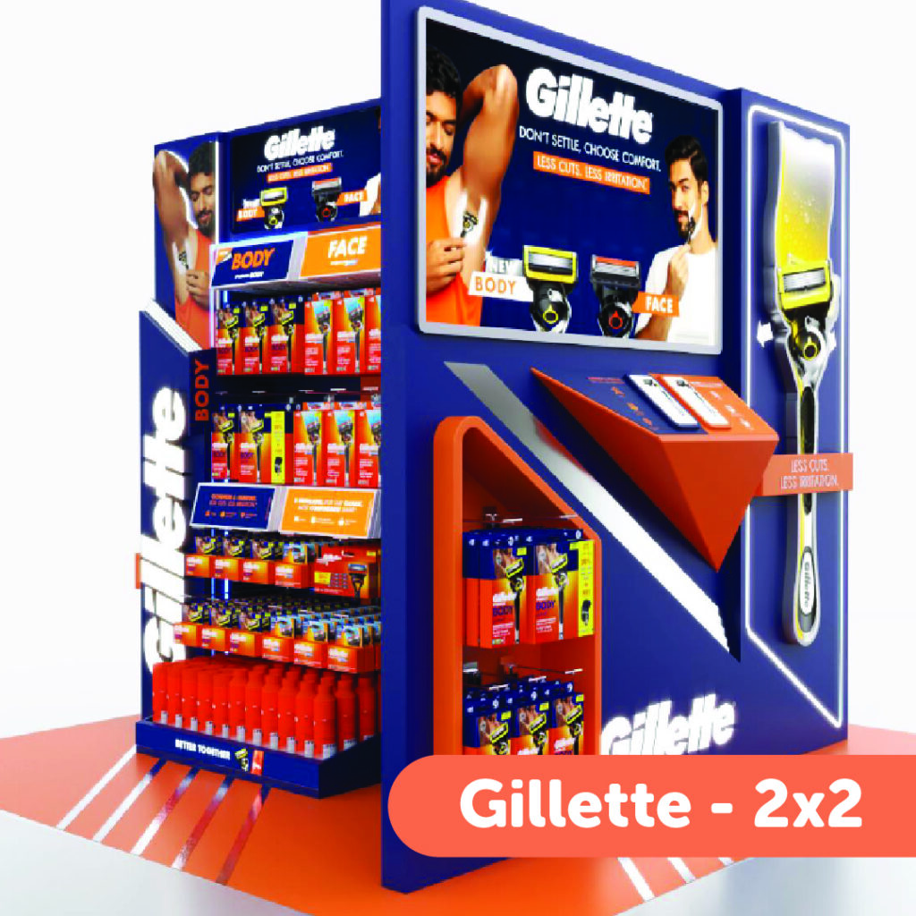 Gillette – 2×2 Display