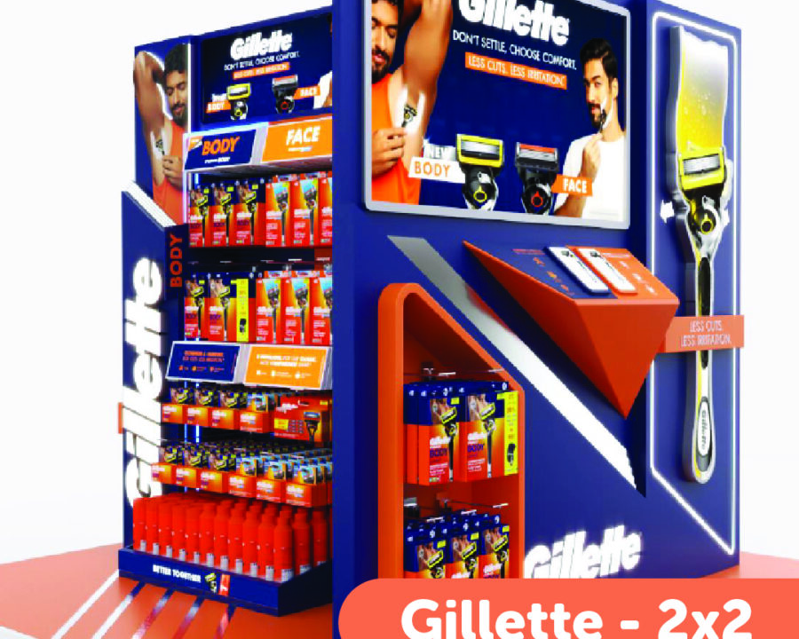 Gillette – 2×2 Display
